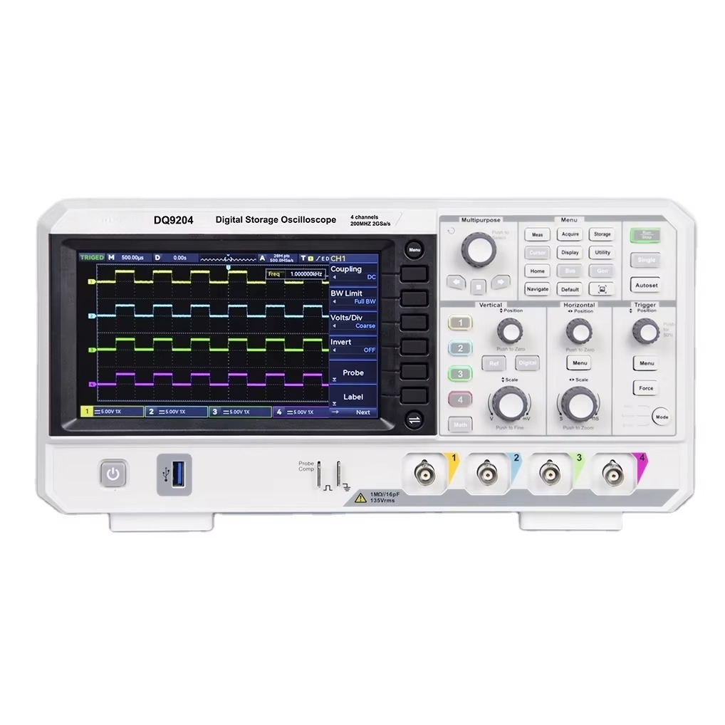 Digital Storage Oscilloscope 4 Channel 100Mhz - جهاز راسم ذبذبات رقمي DQ9104 DQ9204