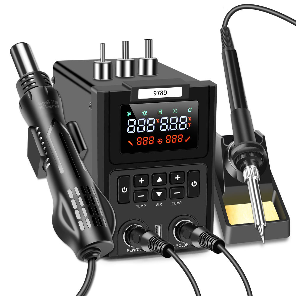 Smd Rework Station Hot Air Soldering 2 In 1 - محطة إعادة عمل SMD 2 في