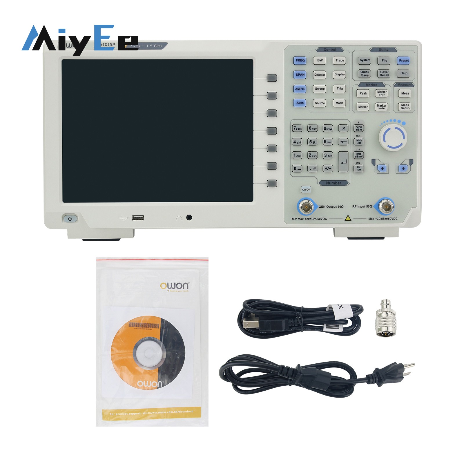Spectrum Analyzer Tracking Generator 1.5Ghz - محلل طيفي OWON XSA1015P-TG XSA1032P-TG مع