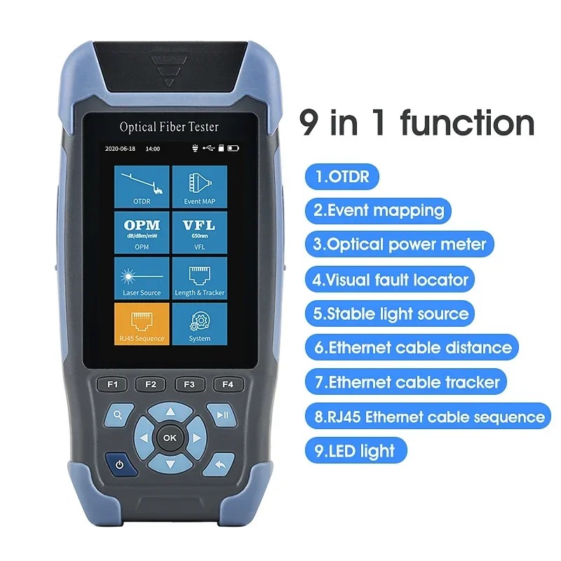 AUA-900A/D مقياس انعكاس المجال - مراجعة Optical Time Domain Reflectometer Otdr 1310 1550Nm وسعره
