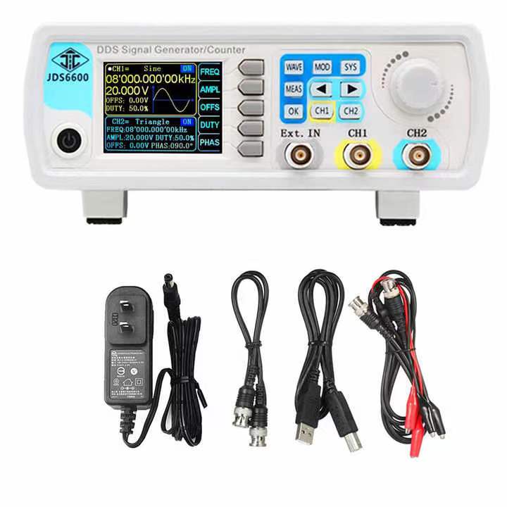JDS6600 15/30/40/50/60 ميجا هر - مراجعة Dual Channel Arbitrary Waveform Function Generator 60Mhz وسعره