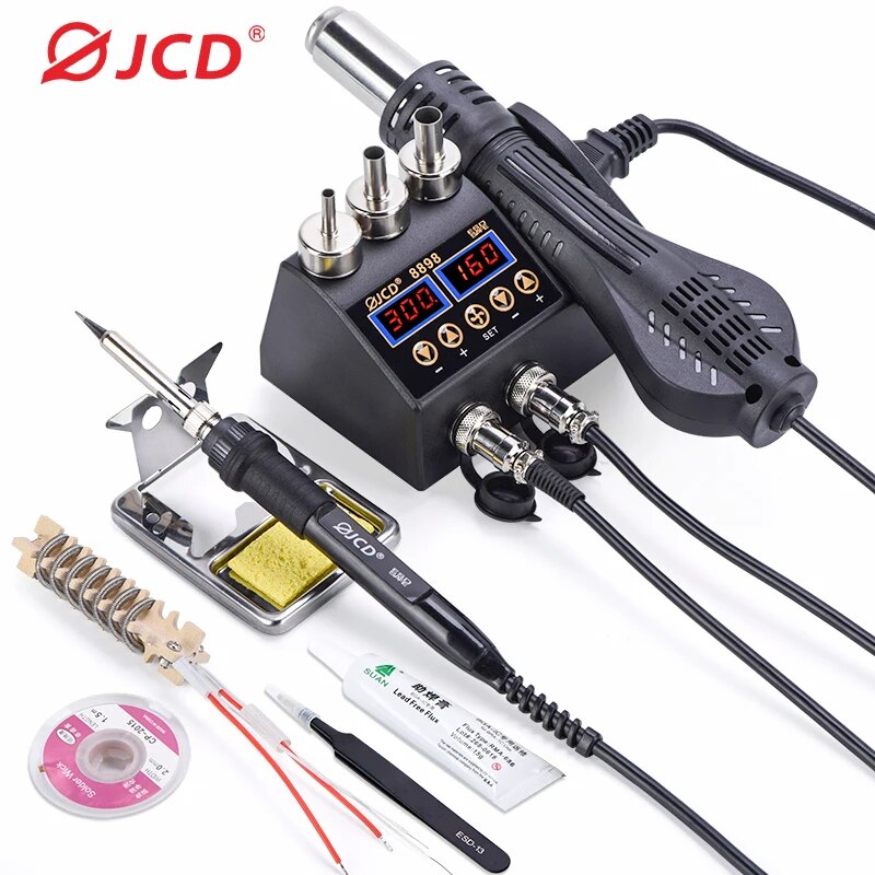 محطة لحام ، 1.2 W ، 2 في 1 ، م - مراجعة Smd Rework Station Hot Air Soldering 2 In 1 وسعره