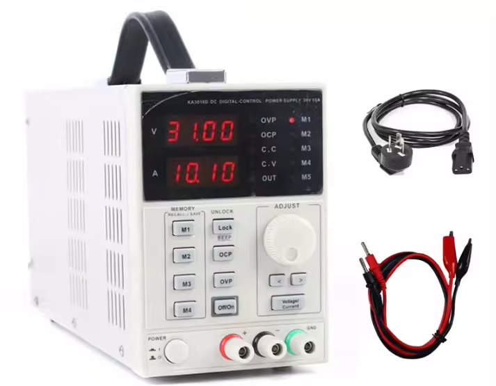 مصدر طاقة رقمي خطي قابل للبرمج - مراجعة Programmable Linear Dc Power Supply 30V 10A وسعره