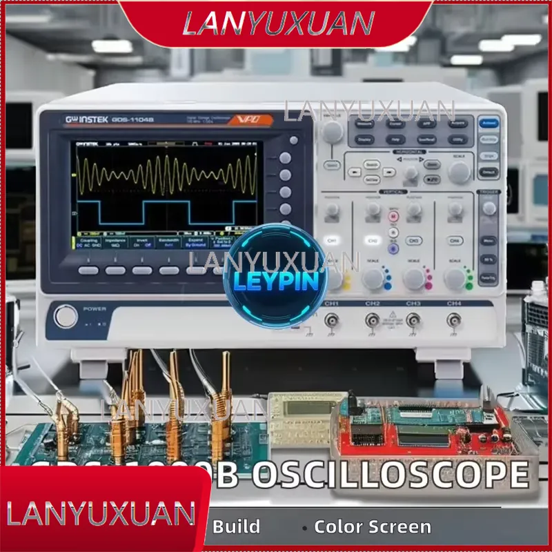 جهاز راسم الذبذبات الرقمي GWin - مراجعة Digital Storage Oscilloscope 4 Channel 100Mhz وسعره
