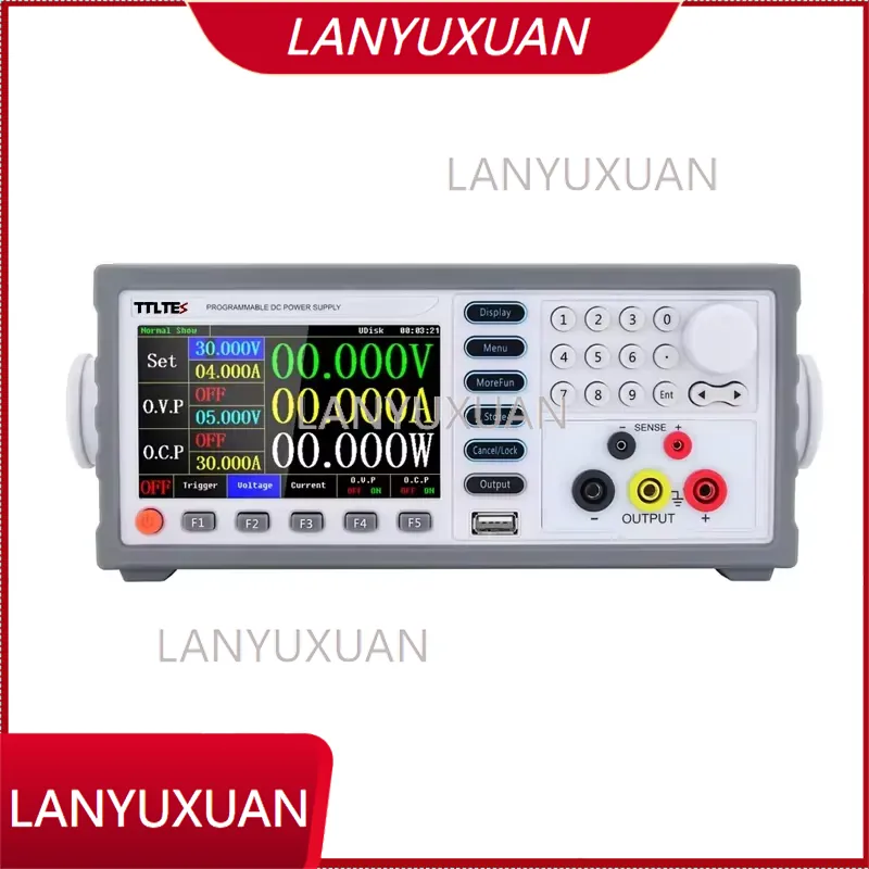 مصدر طاقة خطي صناعي عالي الدقة - مراجعة Programmable Linear Dc Power Supply 30V 10A وسعره
