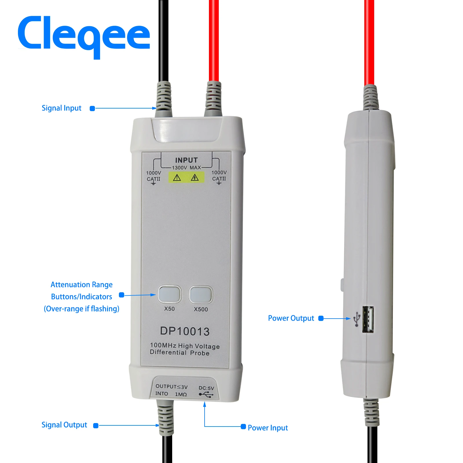 Cleqee 1300 فولت 100 ميجا هرتز - مراجعة High Voltage Differential Probe 100Mhz 1300V وسعره