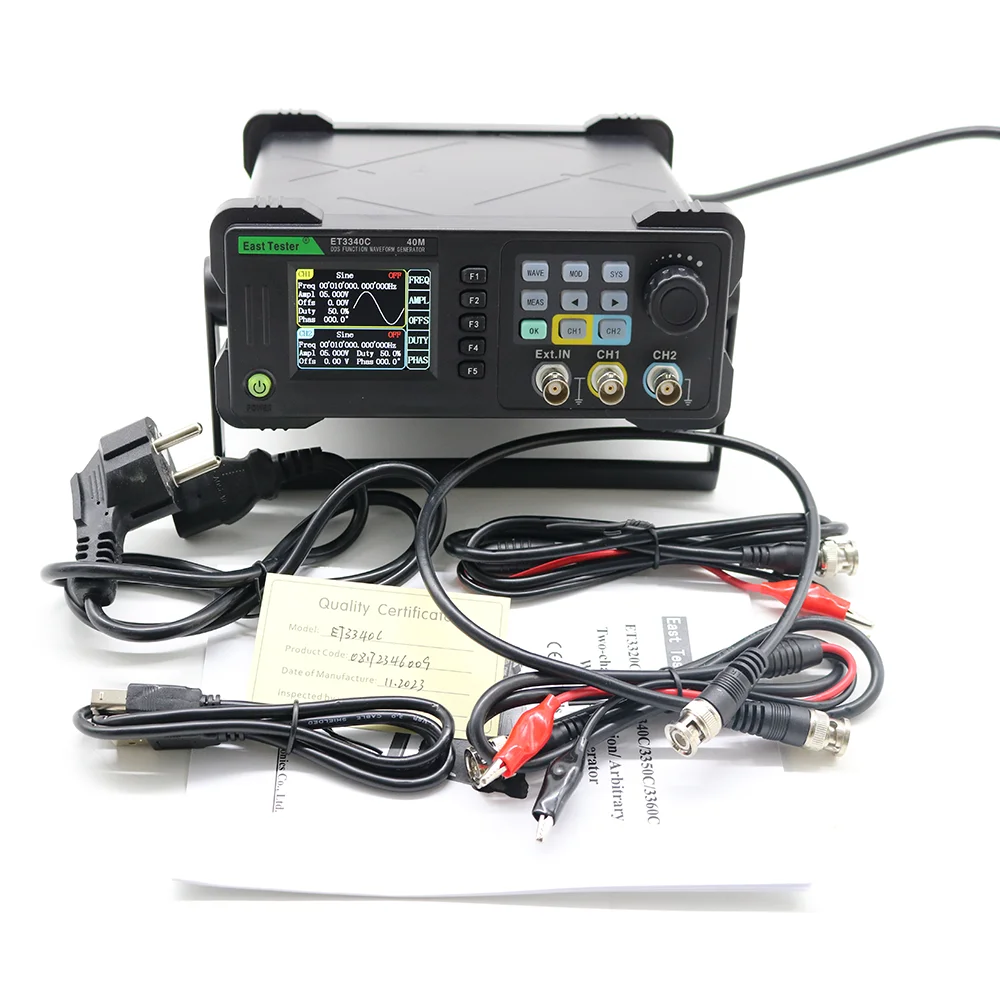 جهاز اختبار الشرق ET33C 20 ميج - مراجعة Dual Channel Arbitrary Waveform Function Generator 60Mhz وسعره