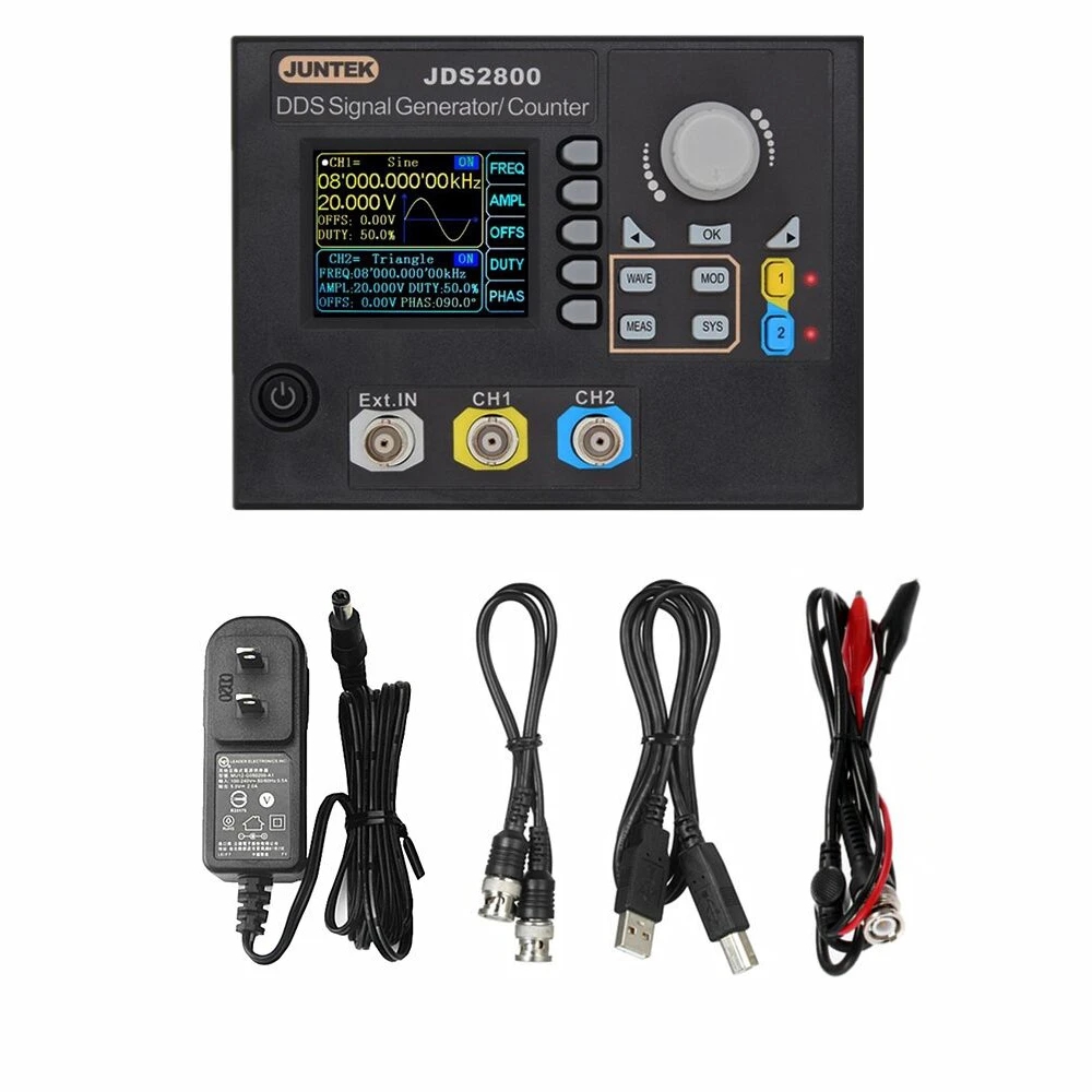 JDS2800-15M 60 ميجا هرتز DDS و - مراجعة Dual Channel Arbitrary Waveform Function Generator 60Mhz وسعره