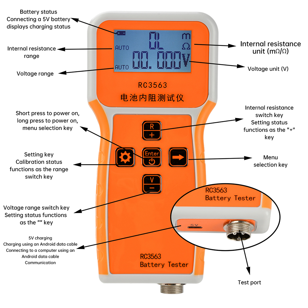 جهاز اختبار مقاومة داخلية بجهد - مراجعة Battery Internal Resistance Tester Four Wire وسعره