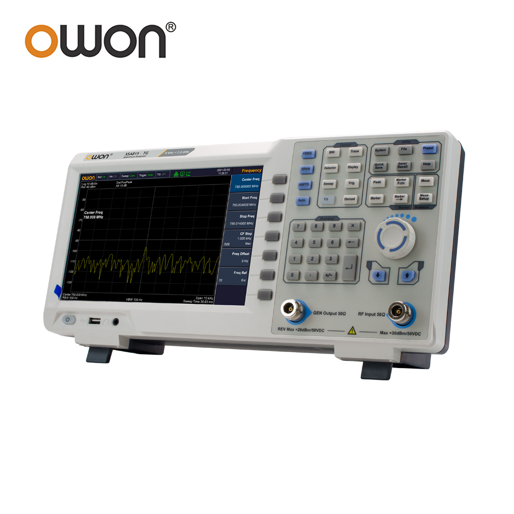 محلل طيف رقمي OWON XSA815TG بش - مراجعة Spectrum Analyzer Tracking Generator 1.5Ghz وسعره