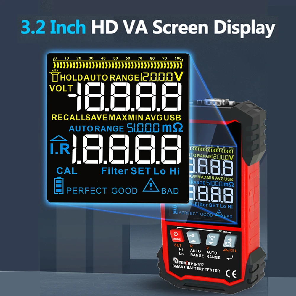 جهاز اختبار المقاومة الداخلية  - مراجعة Battery Internal Resistance Tester Four Wire وسعره