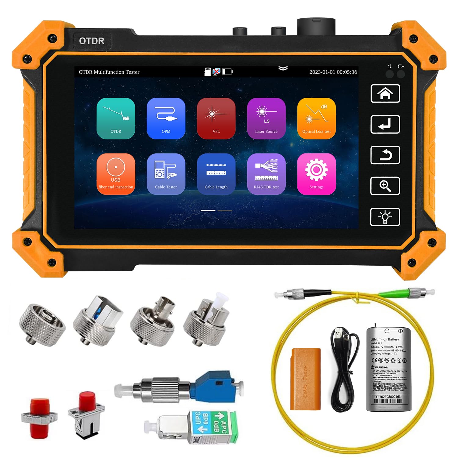 جهاز اختبار الألياف البصرية OT - مراجعة Optical Time Domain Reflectometer Otdr 1310 1550Nm وسعره