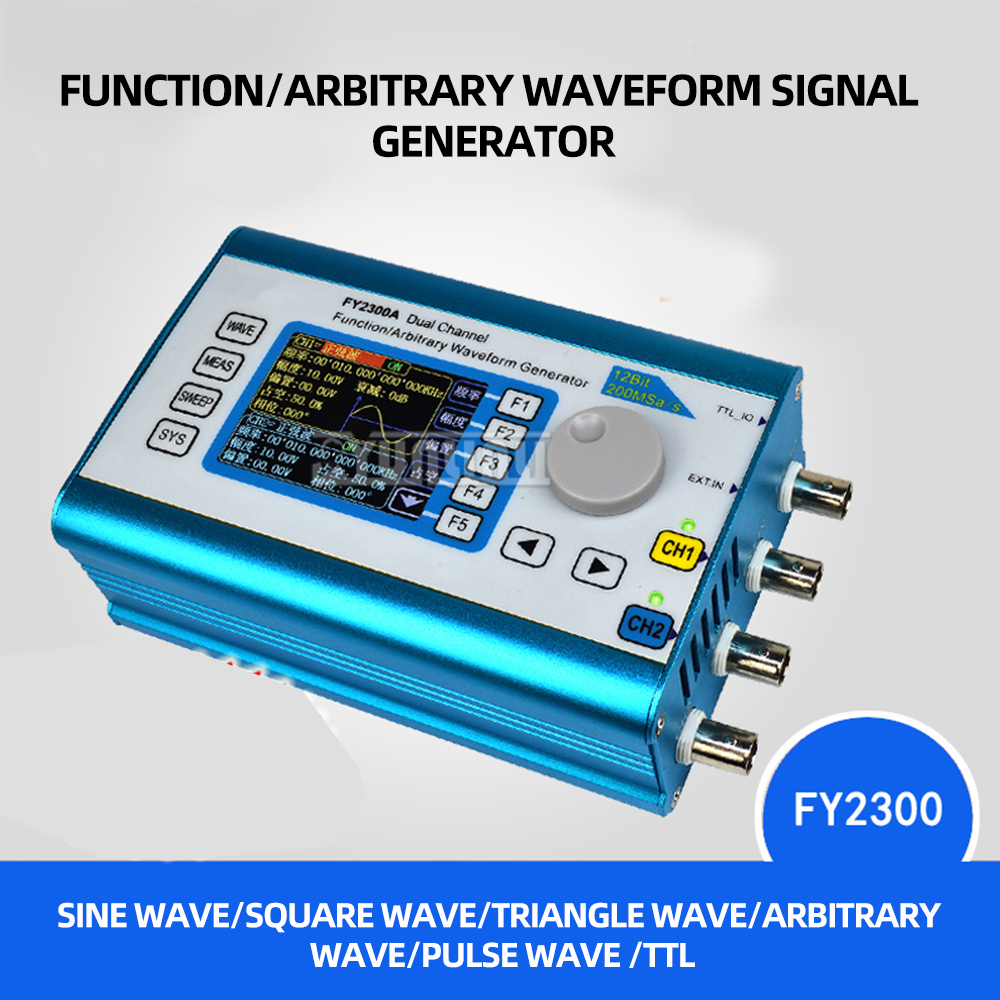 FY6300 FY2300 ثنائي القناة DDS - مراجعة Dual Channel Arbitrary Waveform Function Generator 60Mhz وسعره