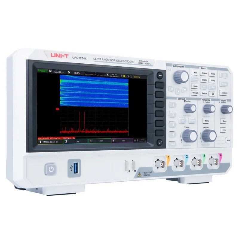 جهاز راسم ذبذبات رقمي UPO1104X - مراجعة Digital Storage Oscilloscope 4 Channel 100Mhz وسعره