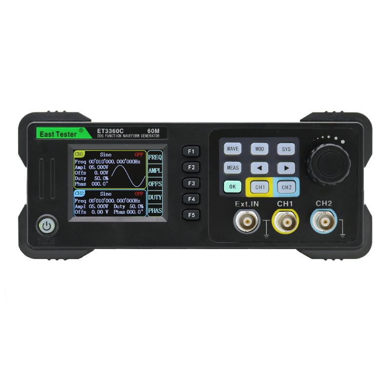 جهاز اختبار East Tester ET3320 - مراجعة Dual Channel Arbitrary Waveform Function Generator 60Mhz وسعره