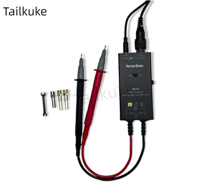 مسبار نشط عزل الجهد العالي مسب - مراجعة High Voltage Differential Probe 100Mhz 1300V وسعره