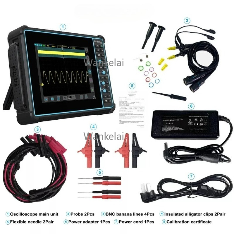 Micsig السيارات اللوحي راسم ال - مراجعة Handheld Tablet Oscilloscope Touchscreen 100Mhz وسعره